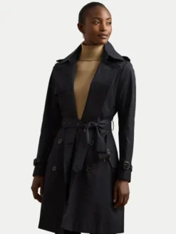 LAUREN RALPH LAUREN Trencz 297967122003 Granatowy Regular Fit