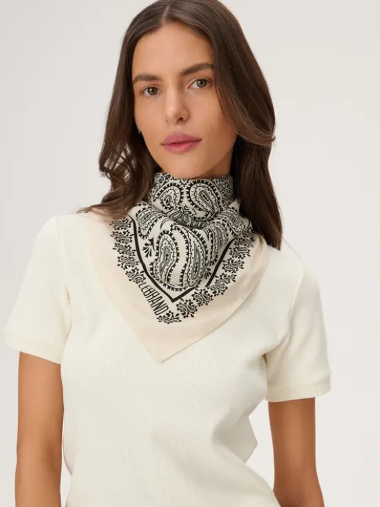 LEBRAND Chusta Bandana Beżowy jasny