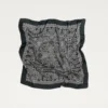 LEBRAND Chusta Bandana Jedwabna Czarny