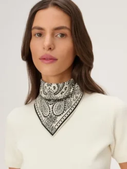 LEBRAND Chusta Bandana mini Beżowy jasny