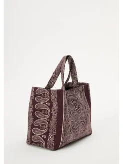 LEBRAND Torba na zakupy Capri Bordowy