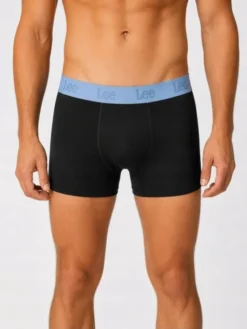 Lee Bokserki Arin 3 Pack Cotton Rich Trunks Czarny