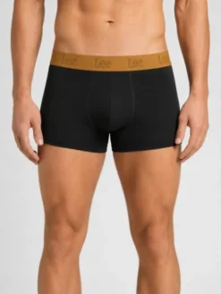 Lee Bokserki Arin 3 Pack Cotton Rich Trunks Czarny