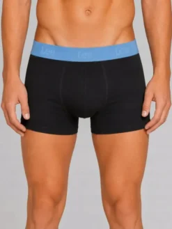 Lee Bokserki Arturo 3 Pack Cotton Elastane Trunks Czarny