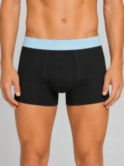 Lee Bokserki Arturo 3 Pack Cotton Elastane Trunks Czarny
