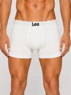 Lee Bokserki Gannon 3 Pack Cotton Elastane Trunks Czarny