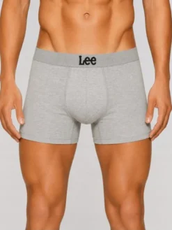 Lee Bokserki Gannon 3 Pack Cotton Elastane Trunks Czarny