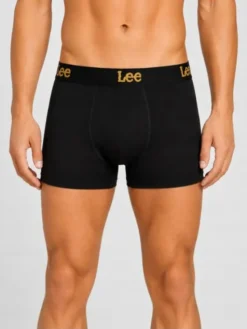 Lee Bokserki Harkins 3 Pack Trunks Cotton Rich Comfort Stretch Czarny