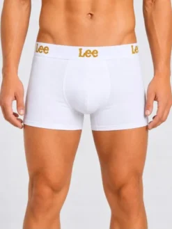 Lee Bokserki Harkins 3 Pack Trunks Cotton Rich Comfort Stretch Czarny