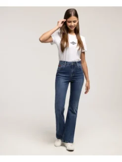 Lee Cooper Jeansy BECCA 2418 Niebieski Bootcut Fit
