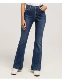 Lee Cooper Jeansy BECCA 2418 Niebieski Bootcut Fit
