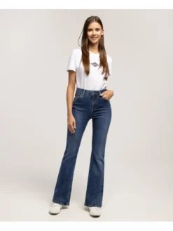 Lee Cooper Jeansy BECCA 2418 Niebieski Bootcut Fit