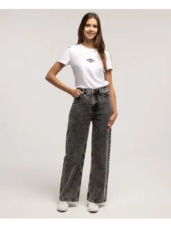 Lee Cooper Jeansy BELLA 3225 Czarny Wide Leg