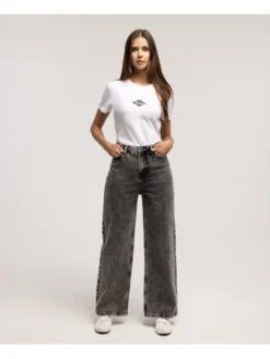 Lee Cooper Jeansy BELLA 3225 Czarny Wide Leg