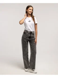 Lee Cooper Jeansy BELLA 3225 Czarny Wide Leg