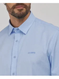 Lee Cooper Koszula jeansowa VAN Niebieski Regular Fit
