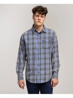 Lee Cooper Koszula WILL 2124 Niebieski Regular Fit