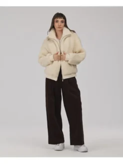 Lee Cooper Kurtka przejściowa MONIKA Beżowy Regular Fit