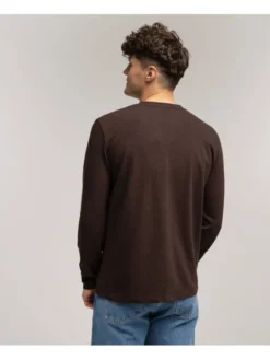 Lee Cooper Longsleeve MARCEL 2150 Brązowy Regular Fit