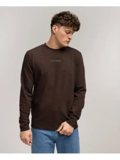 Lee Cooper Longsleeve MARCEL 2150 Brązowy Regular Fit