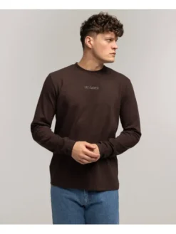 Lee Cooper Longsleeve MARCEL 2150 Brązowy Regular Fit