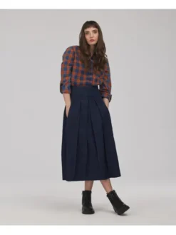Lee Cooper Spódnica jeansowa HOA Niebieski Regular Fit