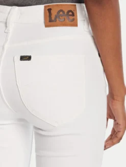 Lee Jeansy Breese 112363795 Biały Skinny Fit