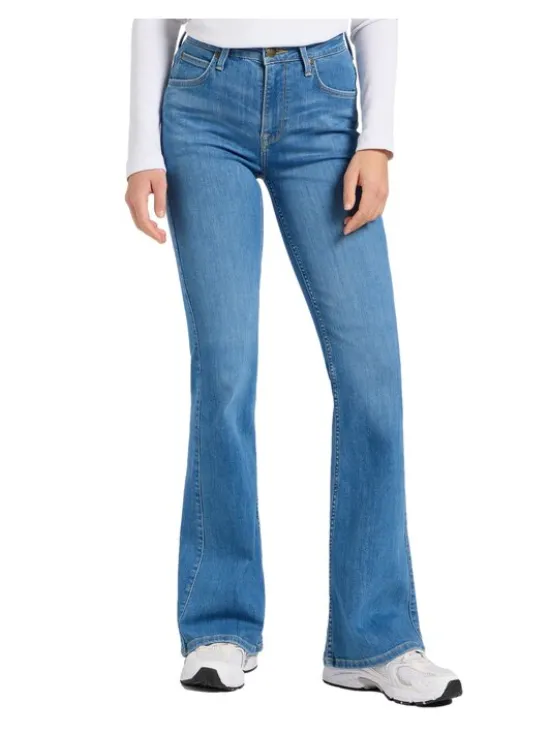 Lee Jeansy 112370938 Niebieski Bootcut Fit