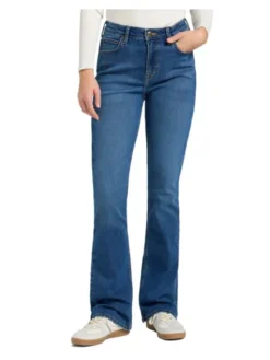 Lee Jeansy 112370942 Niebieski Bootcut Fit