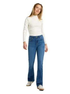 Lee Jeansy 112370942 Niebieski Bootcut Fit