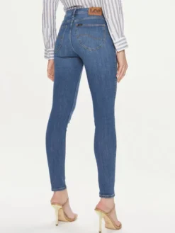 Lee Jeansy Scarlet 112346881 Niebieski Skinny Fit