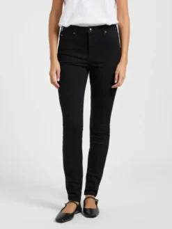 Lee Jeansy SCARLETT HIGH Czarny Skinny Fit