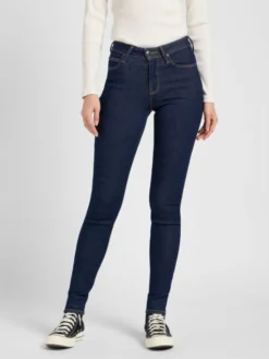 Lee Jeansy SCARLETT HIGH Niebieski Skinny Fit