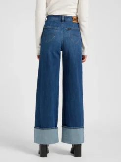 Lee Jeansy Stella Niebieski Wide Leg