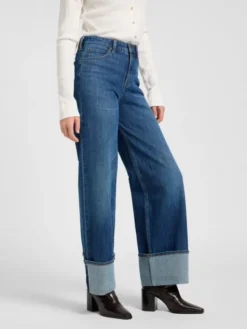 Lee Jeansy Stella Niebieski Wide Leg