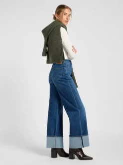 Lee Jeansy Stella Niebieski Wide Leg