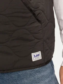 Lee Kamizelka 112341650 Czarny Regular Fit