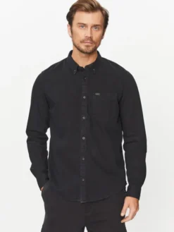 Lee Koszula 112330674 Czarny Regular Fit