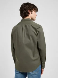 Lee Koszula Patch Shirt Zielony Regular Fit