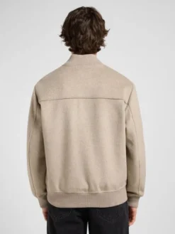 Lee Kurtka przejściowa WOOL BOMBER JACKET Szary Regular Fit