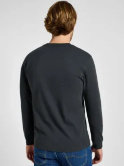 Lee Longsleeve LS UTILITY ARTIST TEE Czarny Regular Fit
