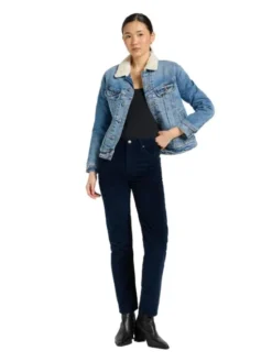 Lee Spodnie materiałowe 112371094 Granatowy Slim Fit