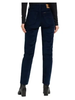 Lee Spodnie materiałowe 112371094 Granatowy Slim Fit
