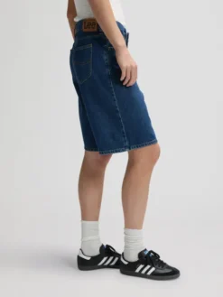 Lee Szorty jeansowe DRAPEY JORT Niebieski Regular Fit
