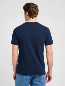 Lee T-Shirt ULTIMATE POCKET TEE Niebieski Slim Fit