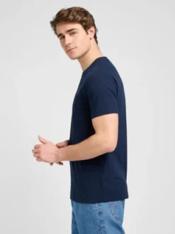 Lee T-Shirt ULTIMATE POCKET TEE Niebieski Slim Fit