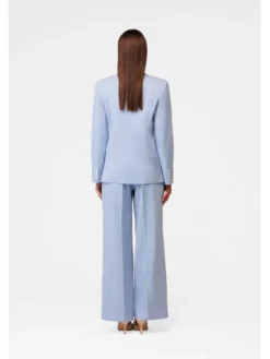 LE POSSÉ Marynarka MZMT Niebieski jasny Tailored Fit