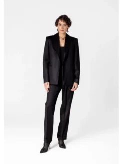 LE POSSÉ Marynarka WWBWSC Czarny Tailored Fit