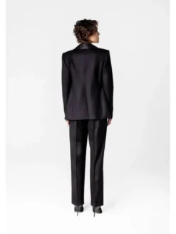 LE POSSÉ Marynarka WWBWSC Czarny Tailored Fit
