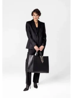 LE POSSÉ Marynarka WWBWSC Czarny Tailored Fit